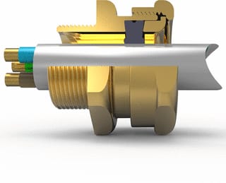 HAWKE - Wartel kabel-/buisinvoer 421em63ss316