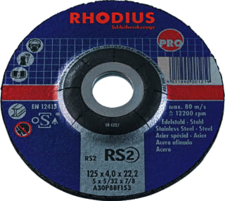 Rhodius - RS2 Slijpschijf Afbrschyf 125X7,0 Mtl
