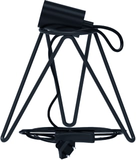 Bailey - Tafellamp cal tafellamp 3-poot e27 zwart