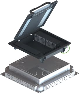 Legrand - VAN GEEL Vloerinstallatiedoos Ik-3 4Wcd 8Data