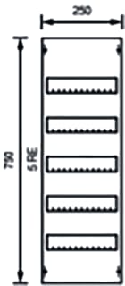 ABB - CombiLine N Deksel installatiekast 2Cpx062810R9999