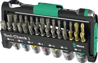 Wera - bitset TOOL-CHECK 1, 38-DELIG