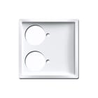ABB Busch-Jaeger - Future, Solo, Axcent, Carat Centraalplaat zusteroproepsysteem cpl v zettler 2 toets s-wit