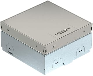 OBO - Vloercontactdoos LEEG RVSPLAAT A2