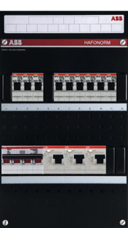 ABB - Hafonorm HAD Groepenkast, geassembleerd installkst 9gr 3al 2p