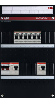 ABB - Hafonorm HAD Groepenkast, geassembleerd Installkst 6Gr 2Al 2P