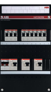 ABB - Hafonorm HAD Groepenkast, geassembleerd installkst 9gr 2al 2p