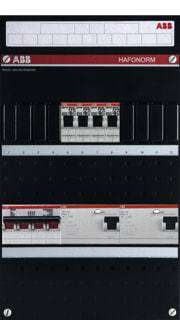 ABB - Hafonorm HAD Groepenkast, geassembleerd Installkst 4Gr 2Al 4P