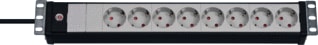 Brennenstuhl - Premium-Line Contactdooscombinatie Prem-L Techn 8Zw/Lgr 3M19