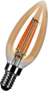 Bailey - LED Filament LED-lamp Fila E14 4W 2200K Goud