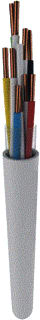 TKF - Data- en communicatiekabel JYY DCA 2X2X0,8 GRIJS MT