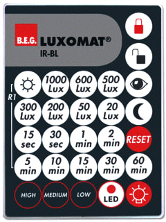 BEG - Luxomat IR-AFST Toebeh./onderdelen bewegingssensor Ir Afstandsbed Bl