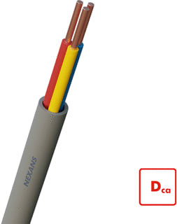 Nexans - YR Data- en communicatiekabel Dca-S2 3X0,8 Grs Ri100