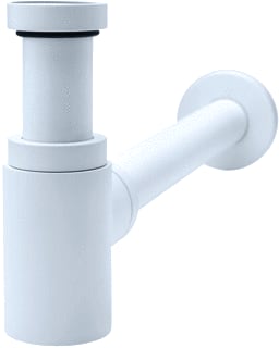 Wirquin - P-, S-, beker sifon Mini Lineis Wstsif Wit