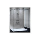 Novellini - Inloopdouche baswnd kuadra 136 cm inox