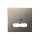 Schneider Electric Merten - Systeem D Inzetplaat schakelmateriaal centrplt usb nkkl metal