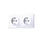 Schneider Electric Merten - M-Smart Wandcontactdoos (WCD schakelmat.) Wcd Ra 2V Raam Wt