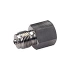 Ubel - Fitting met 2 aansluitingen Verl.Nip Rvs 1/4"Bix 1/2"Bu
