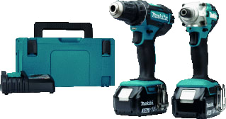 Makita - LXT 18 V Gereedschapset (elektrisch/accu) 18V Dlx2339J