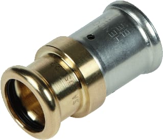 Henco - Fitting met 2 aansluitingen Pers Re.Kop 32X28 Cusi