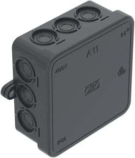 OBO - Opbouwdoos wand/plafond Junction Box 85X85X40 Poly