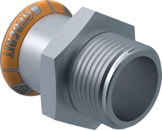 Geberit - Mapress Therm Fitting met 2 aansluitingen Mapr Rvs Pnt M/Bu 42R1.1/4
