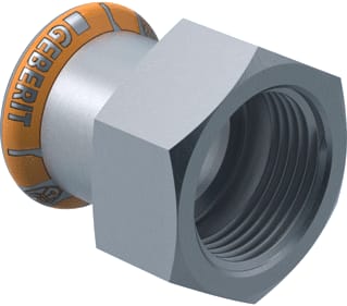 Geberit - Mapress Therm Fitting met 2 aansluitingen Mpr Rvs Bus M/Bi 42Rp1.1/4