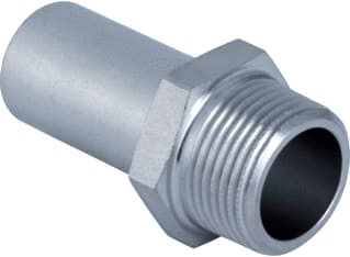 Geberit - Mapress Therm Fitting met 2 aansluitingen Mapr Rvs Spie+Bu 15-R1/2