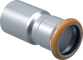 Geberit - Mapress Therm Fitting met 2 aansluitingen Mapr Rvs Verl Sp-Sok 42-22