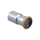 Geberit - Mapress Therm Fitting met 2 aansluitingen Mapr Rvs Verl Sp-Sok 42-22