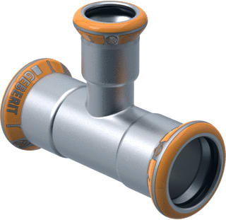 Geberit - Mapress Therm Fitting met 3 aansluitingen Mapr Rvs Vl-Tstuk 54-22-54