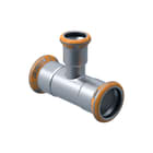 Geberit - Mapress Therm Fitting met 3 aansluitingen Rvs Vl-Tstuk 108-88.9-108