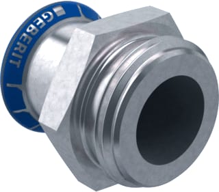 Geberit - Mapress Fitting met 2 aansluitingen rvs 316 vlak kopp bu 28-g1