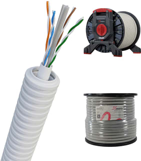 Nexans - Voorbedrade buis N-LINE Kunststof installatiebuis, bedraad N-L16 Cat6 1Xutp Ri100