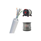 Nexans - Voorbedrade buis N-LINE Kunststof installatiebuis, bedraad N-L16 Cat6 1Xutp Ri100