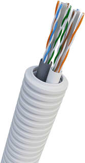 Nexans - Voorbedrade buis N-LINE Kunststof installatiebuis, bedraad N-L20 Cat6 2Xutp Ri100