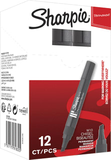 Sharpie - Merkstift/-krijt Dymo W10 Chiseled.Blk Tk Vp12