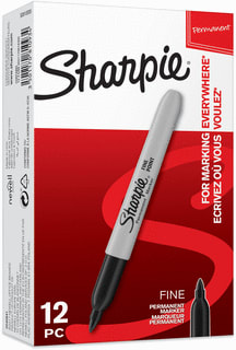 Sharpie - Merkstift/-krijt Dymo Sharp Pmkr F.Zw Tuck Vp12