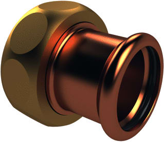 Kemper - Fitting met 2 aansluitingen fitt 2 aanls 4763502000