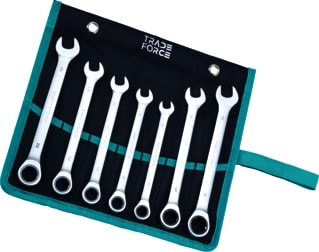 TRADEFORCE - Steek-/ringsleutel (set) Stk/Rng/Ratel Sltl 7St