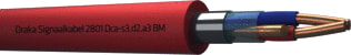 Draka - Serie 2800 BM Data- en communicatiekabel Sigk Dca-S2 1X2X1Bm Mt