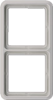 Jung - CD500 Afdekraam schakelmateriaal Afdkrm 2V Lchtgrijs