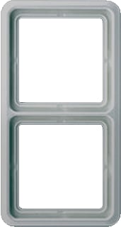 Jung - CD500 Afdekraam schakelmateriaal Afdkrm 2V Grijs
