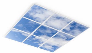 Ledvance - Plafond-/wandarmatuur panel print sky 33w d se9