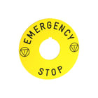 Schneider Electric - Harmony 9001 Tekstschild vr drukknop/signaallamp Emergency Stop Legend 30Mm