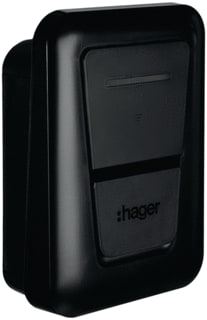 Hager - Witty Pro Oplaadpunt elektr. voer-/vaartuig Witt Ldstat Socket 22 Kw