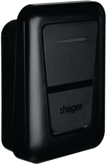 Hager - Witty One Oplaadpunt elektr. voer-/vaartuig Witt Ldstat Socket, 11 Kw