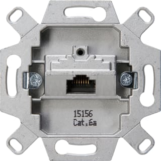Kopp - Inzetplaat schakelmateriaal Uni Baselem Wcd Cat6A 1X8