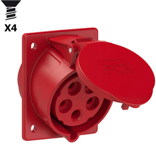 Keraf - CEE-contactdoos, aanbouw CEE WCD INB 32A 5P 400V