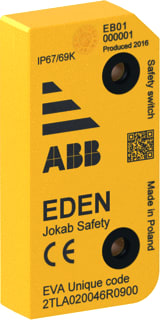 ABB Jokab Safety - Eden Adam Magnetische naderingsschakelaar Veiligheidssens Ip69K